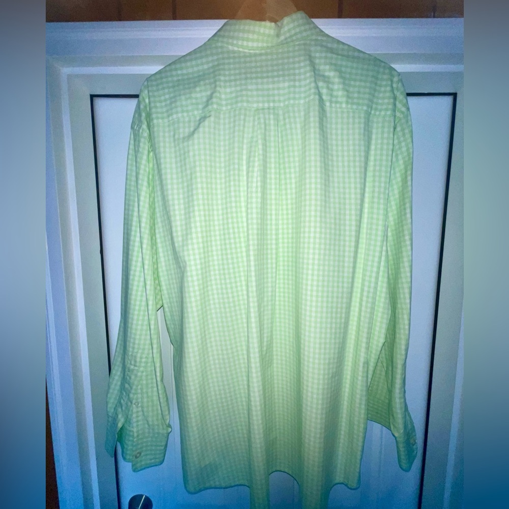 Vineyard Vines Light Green Checkered Shirt - Picture 3 of 3